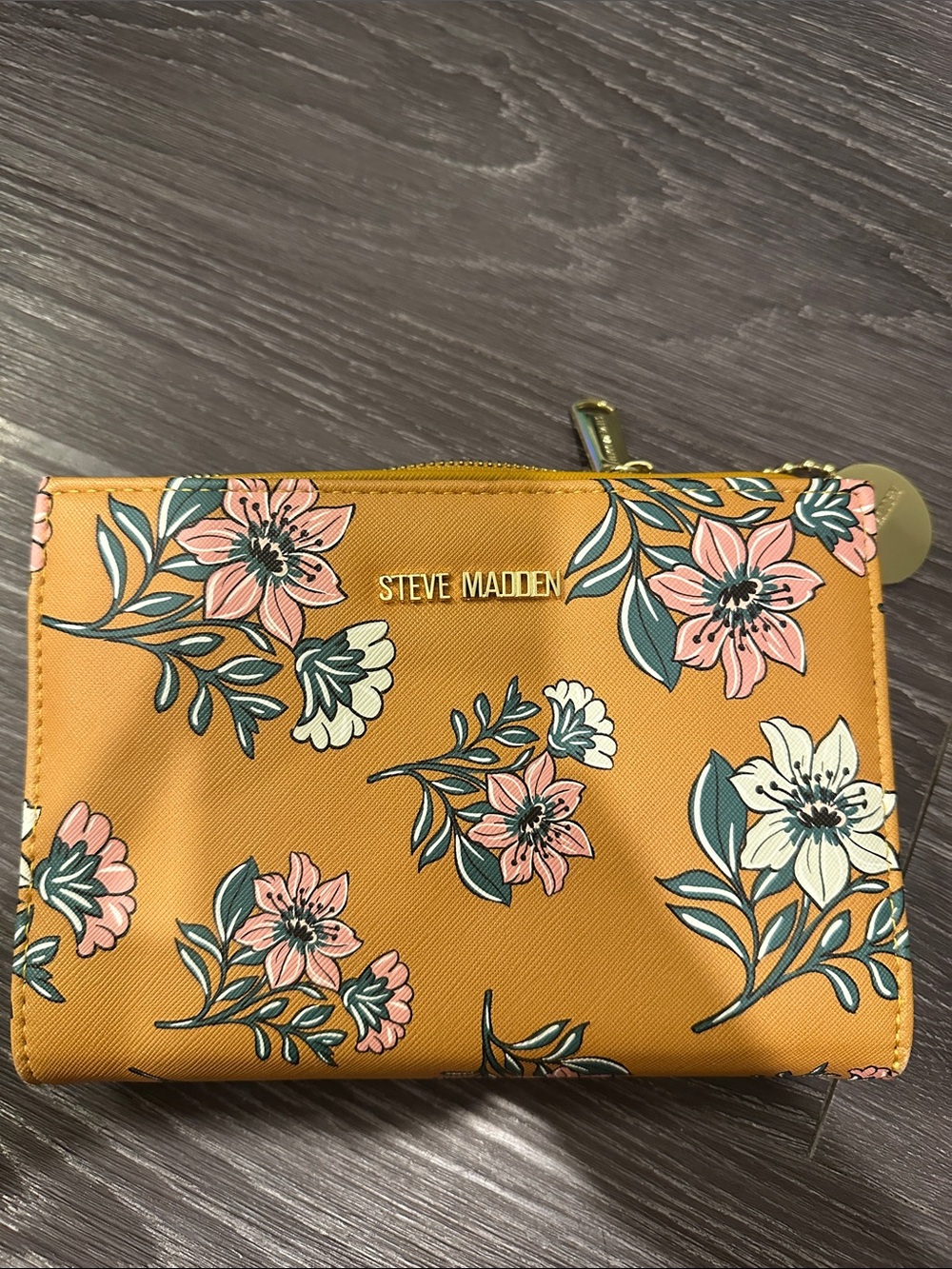 NWOT Steve Madden Mustard Floral Crossbody Bag